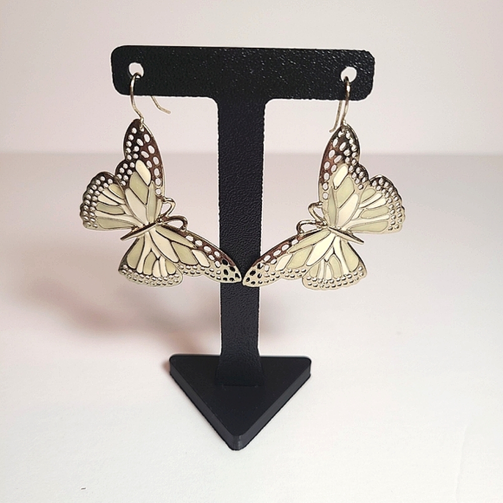 Elegant Metal Butterfly Earrings